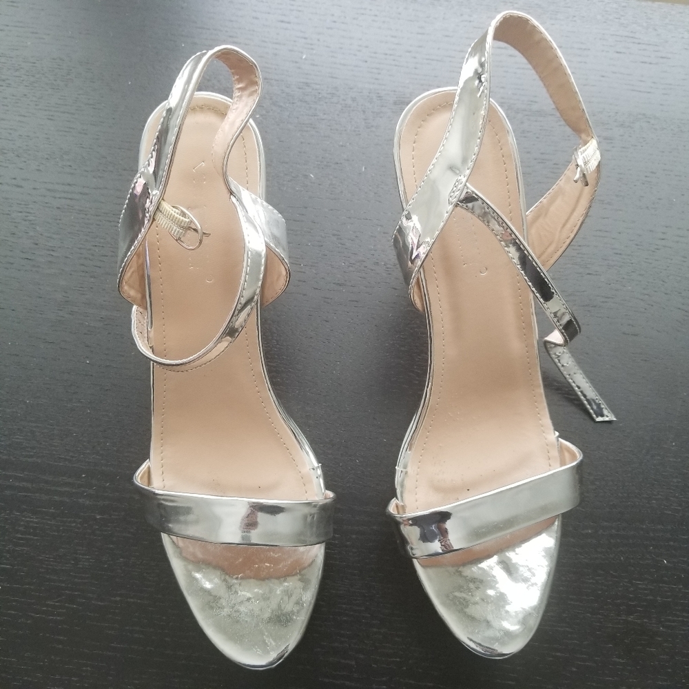 Silver Dress Sandals